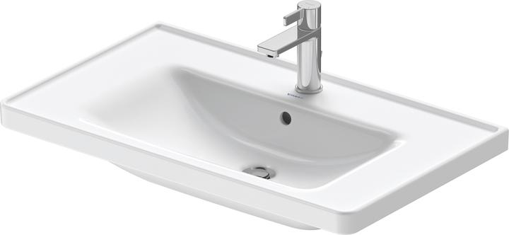 Produktbild Duravit Möbelwaschtisch D-NEO m ÜL m HLB 1 Hahnloch 800x480mm weiss (480 mm, 800 mm)
