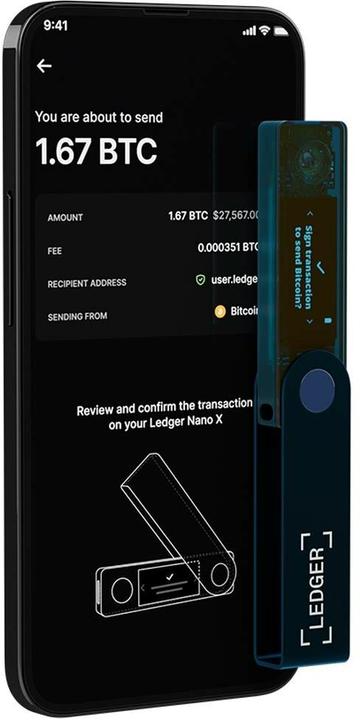 Image du produit Ledger Nano X - Sapphire Blue (Bitcoin, Ethereum Classic, Autrui)