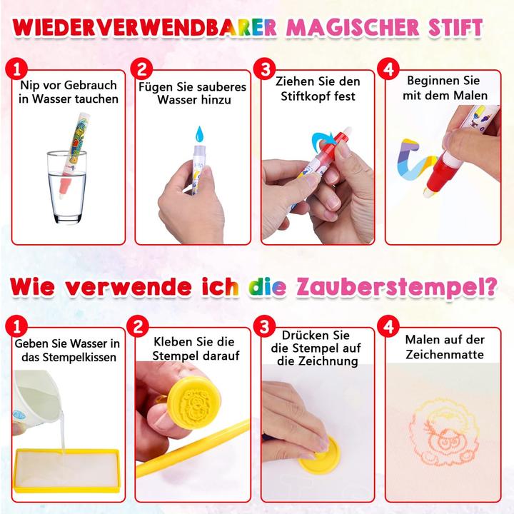 Immagine prodotto Activity Board Grosse Magic-Malmatte mit Wasserbuch (100 x 70 cm)