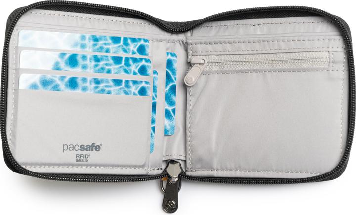 Actual product image Pacsafe RFIDsafe zip around wallet
