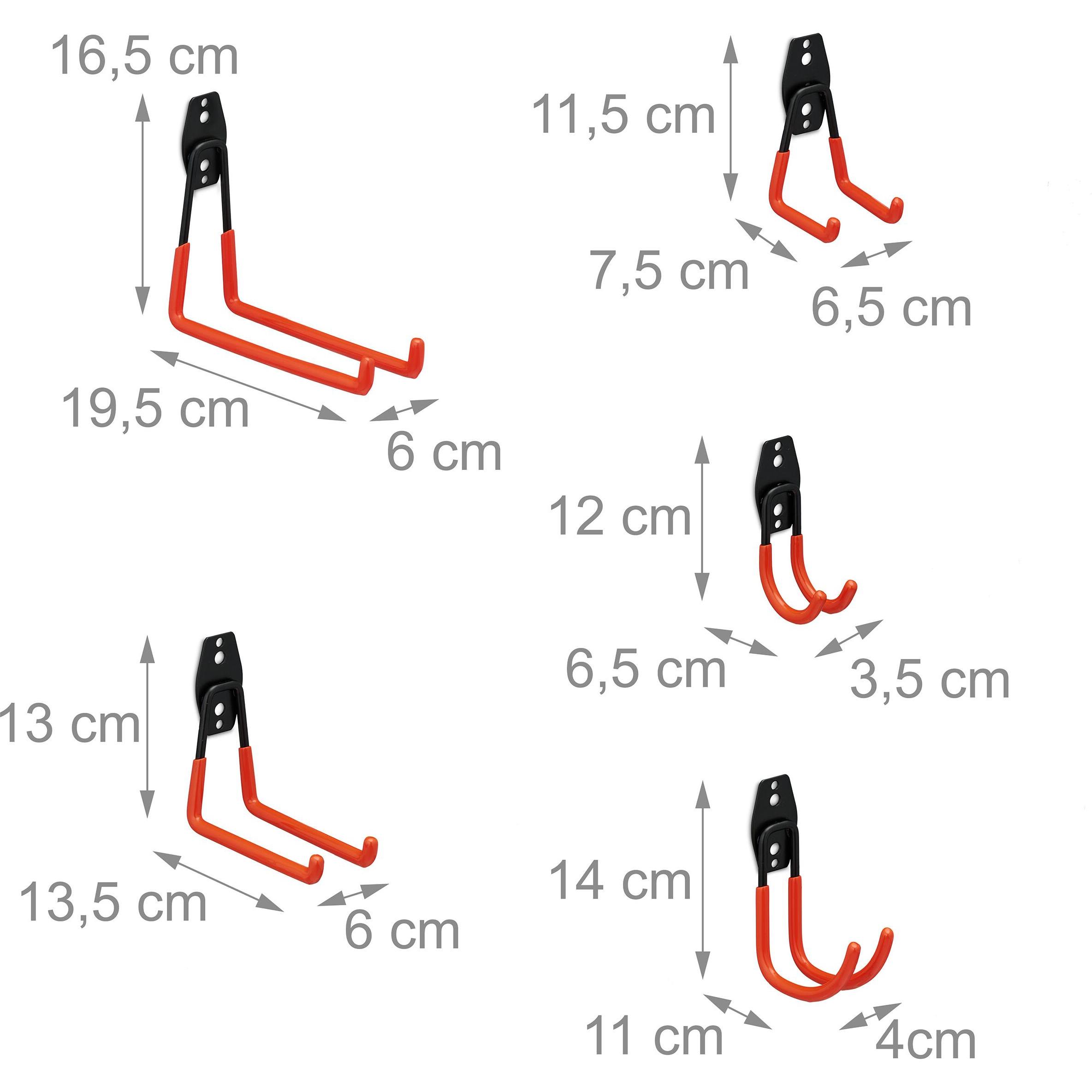 Thumbnail - Relaxdays, Werkzeugwand, 14x Wandhaken