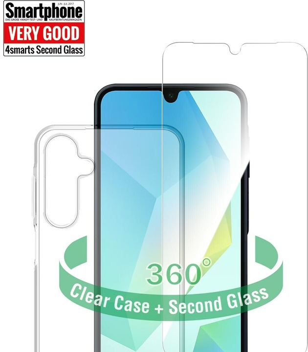 Produktbild 4smarts 360° Protection Set (2 Stück, Samsung Galaxy A16, Samsung Galaxy A16 5G)