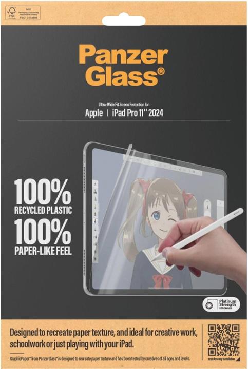 Immagine prodotto PanzerGlass Vestibilità ultra-ampia (1 pz., iPad Pro 11 2024 (M4))