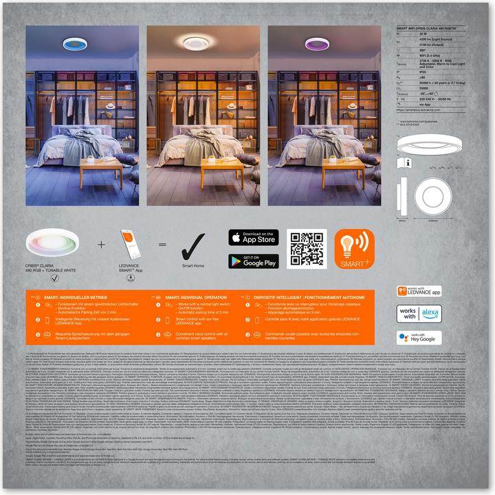 Produktbild Ledvance Smart+ Orbis Ceiling (3150 lm)