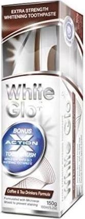 Produktbild White Glo SET Coffee & Tea Drinkers Formula pasta wybielająca usuwająca osad z kawy i herbaty