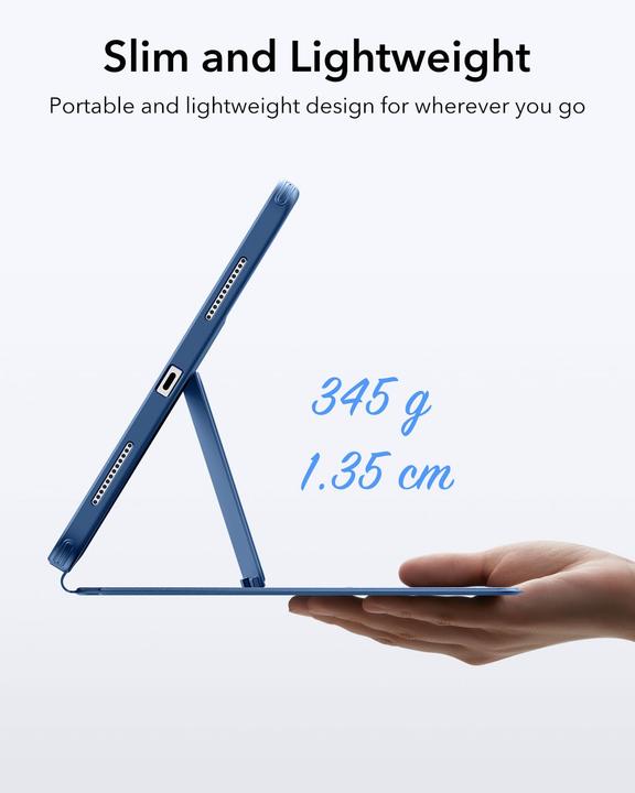 Produktbild ESR - Flip Hybrid (with Pencil Holder) - iPad 10 (2022) 10.9 / 11 (2025) - Blue (Apple iPad 2022 (10. Gen), Apple iPad 2025 (11. Gen))