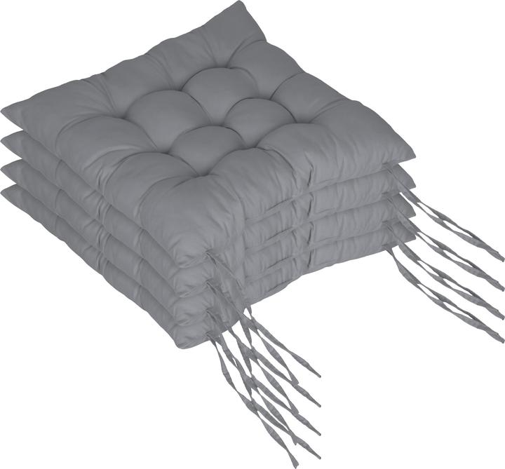 Relaxdays 4 coussins chaise