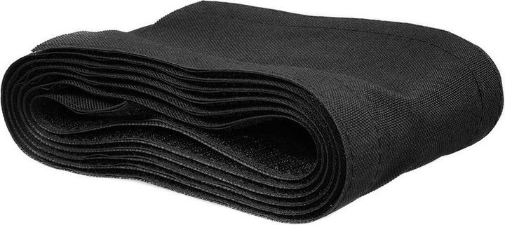 Maclean MCTV-677 - Flexible cable protection made of fabric with velcro, 2 m, 105 mm, black (Cable hole, 100 cm)