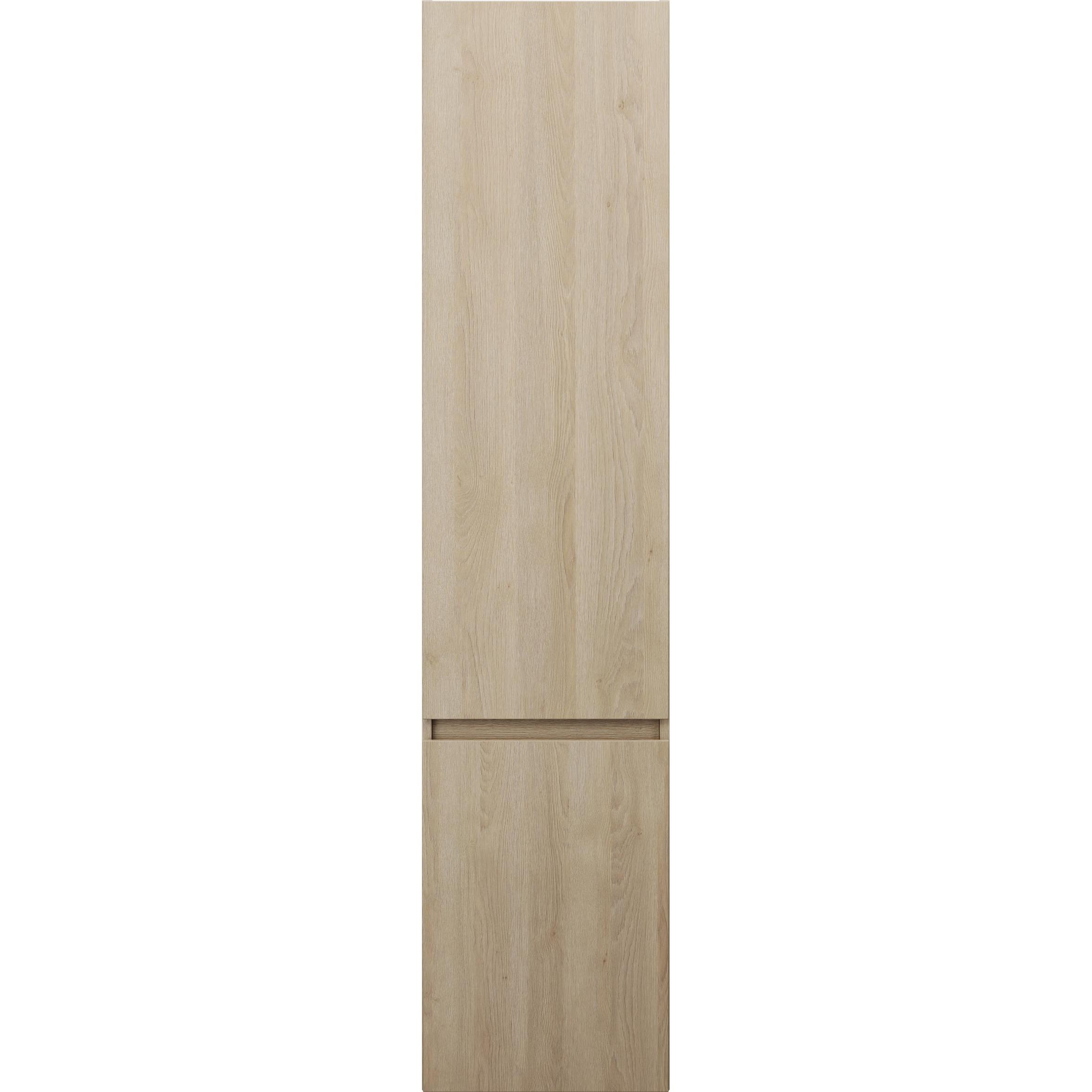 burgbad, Badezimmerschrank, Lin20 Hochschrank Wandhängend mit 2 Türen, Tiefe 245mm, Türanschlag links, 400x245x1760mm
