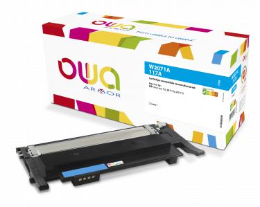 Image du produit Armor OWA OWA Toner compatible avec HP W2071A, 117A cyan (env. 700 p.) (C)