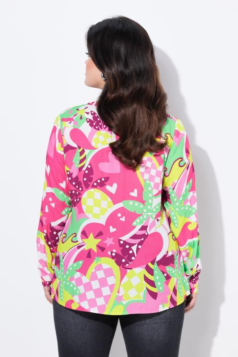 Immagine prodotto Angel of Style Bluse, bequeme Passform, Papageienmuster (46)