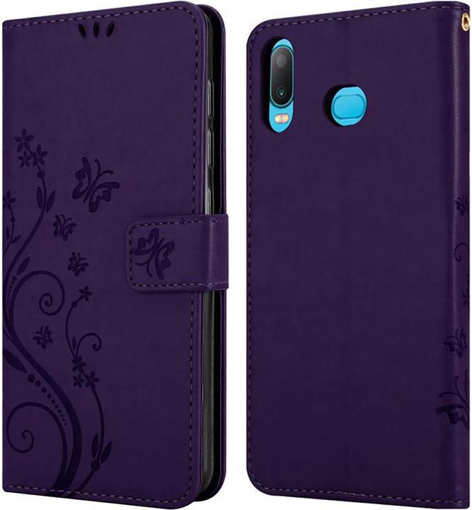 Actual product image Cadorabo Flower Book Cover (Samsung Galaxy A6s)