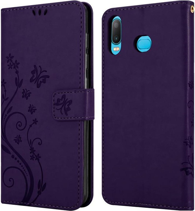 Produktbild Cadorabo Flower Book Cover (Samsung Galaxy A6s)