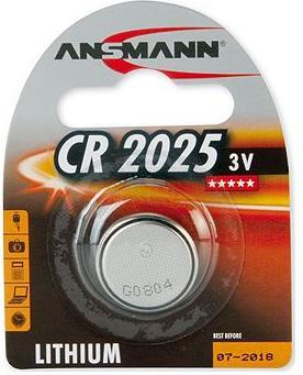 Ansmann Lithium Zelle (1 Stk., CR2025, 165 mAh)