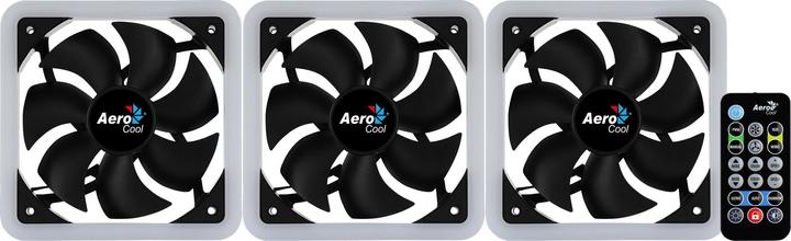 Produktbild AeroCool Edge 14 Pro Lüfter, RGB, 3er Pack inkl. Controller (140 mm, 3 x)