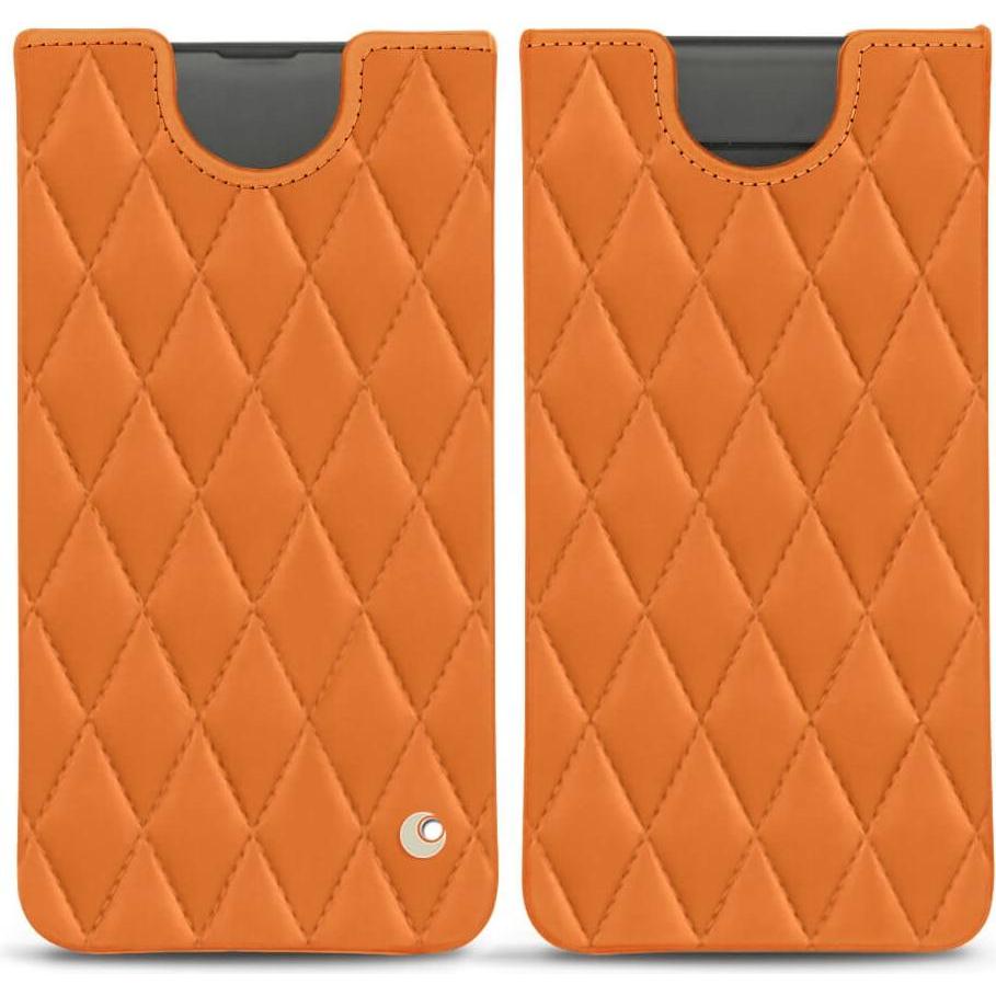 Noreve Lederschutzhülle (Samsung Galaxy S10), Smartphone Hülle, Orange