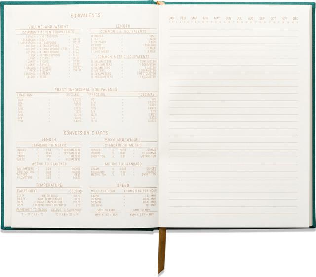 Image du produit Designworks Hard Cover Suede Cloth Journal W/Pocket Linear Boxes Vert (À rayures, Couverture rigide)