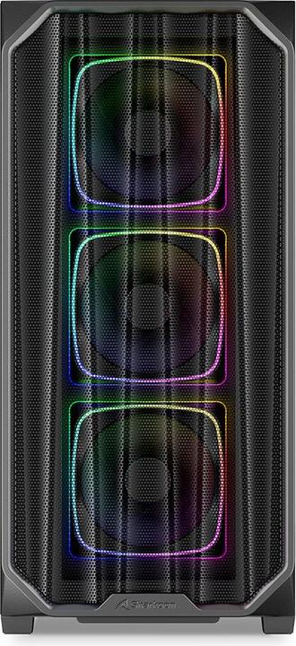 Actual product image Sharkoon AK5 RGB Black ATX (black) (ATX, mATX, Mini-ITX)