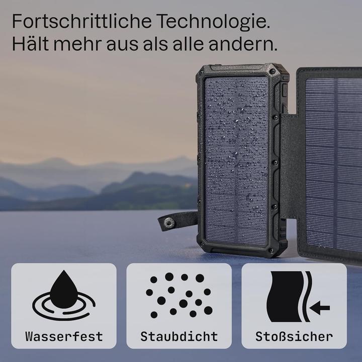 Image du produit Roboparts SP26W Handy-Solarladegerät für Camping und Outdoor (20000 mAh, 8 W, 74 Wh)