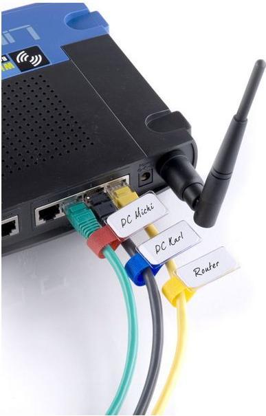 Actual product image Label-the-cable small velcro binder with label (Velcro cable ties, 90 mm, 10 pcs.)