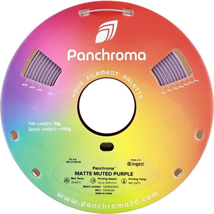 Actual product image Polymaker Panchroma™ PLA Matte Muted (PLA, 1.75 mm, 1000 g)