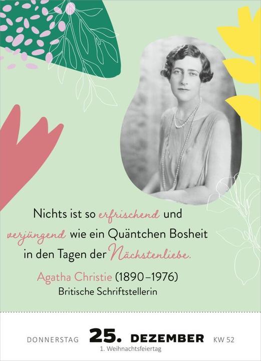 Produktbild Abreisskalender Kluge Frauen 1t/S (10 x 14 cm)