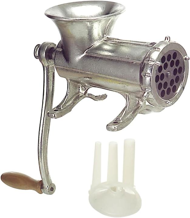 Actual product image Elma Hand Meat Grinder with Sausage Stuffer and Shredder Functions