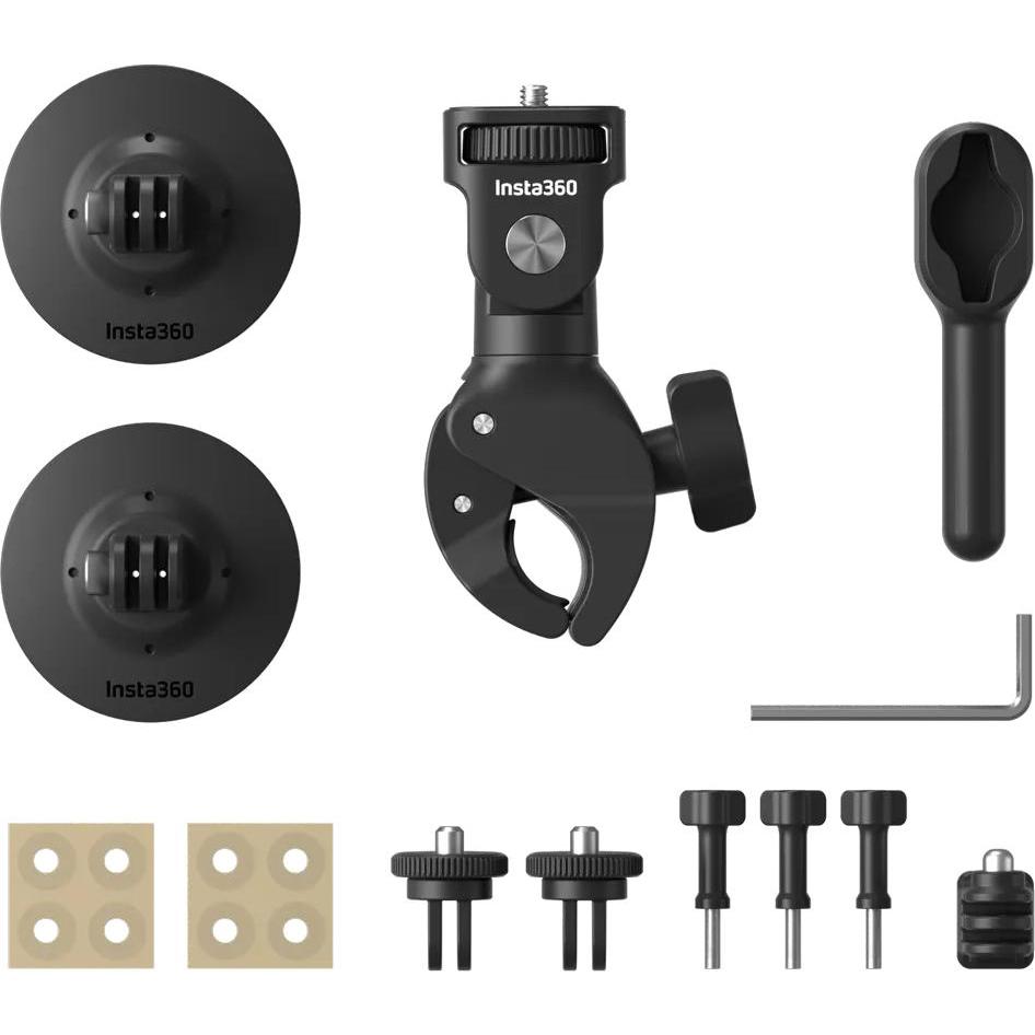 Insta360 One R Motorrad Bundle (X4, x3, One RS, One X2, One R), Action Cam Zubehör, Schwarz