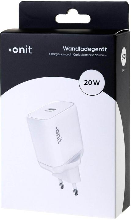 Produktbild Onit USB-Wandladegerät Single 1C 20 W GaN Weiss (20 W, 1 Port)