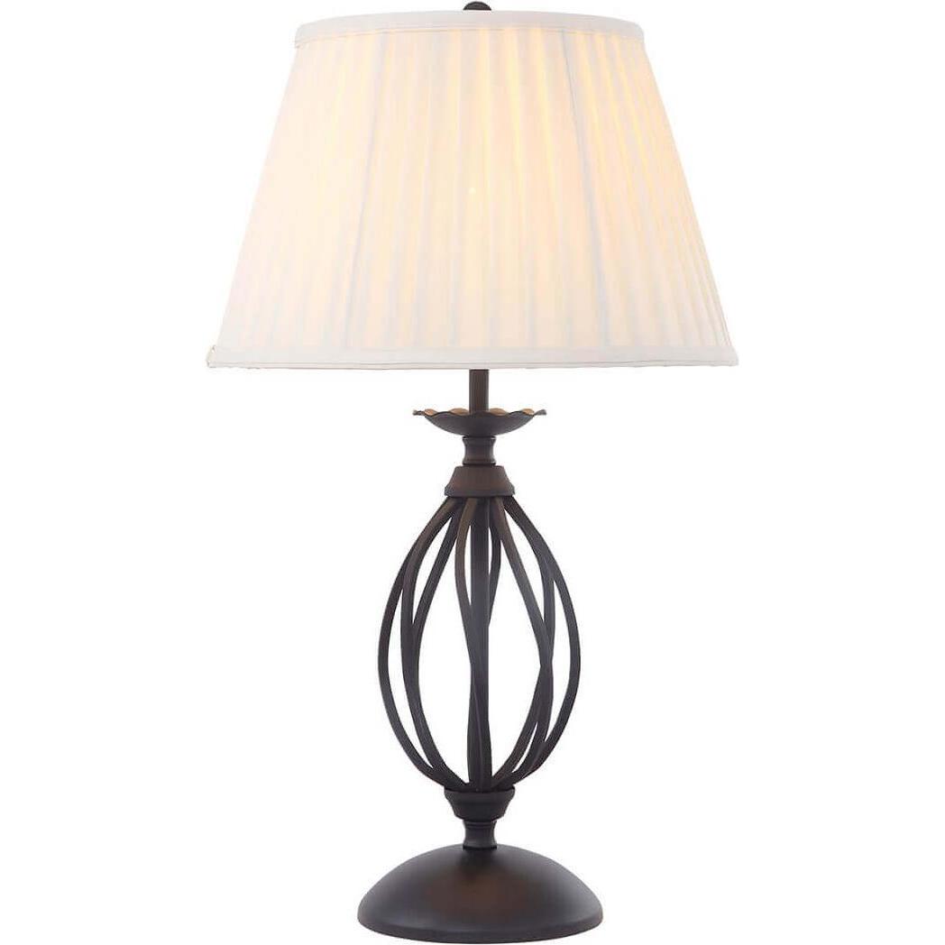 Elstead Lighting, Tischlampe, Artisan Tischleuchte E27 Schwarz Elfenbein (E27)