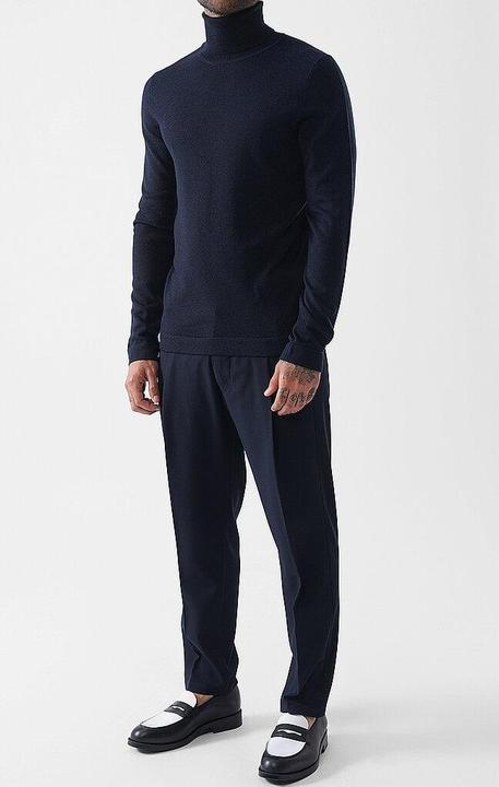 Actual product image Drykorn Turtle Neck Joey Pullover Fine Knit Blue (L)
