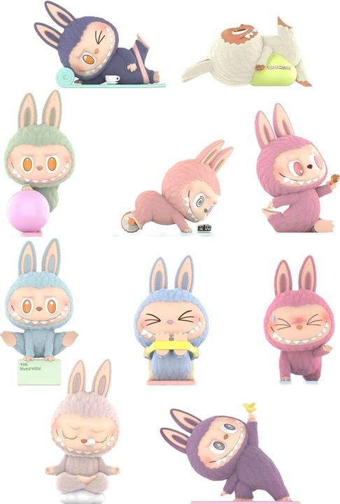 Pop Mart Labubu The Monsters Lazy Yoga Series