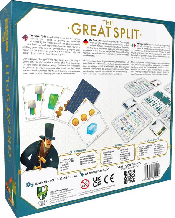 Immagine prodotto Horrible Guild The Great Split, gioco da tavolo, per 2-7 giocatori, da 8 anni (edizione DE) (Tedesco)