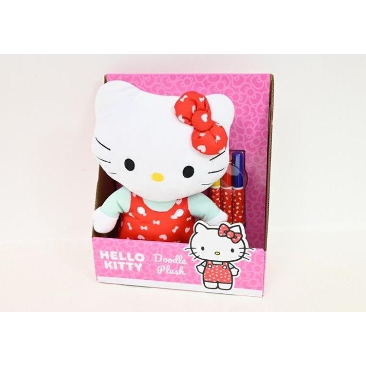 Lean Toys *****HELLO KITTY 25cm do malowania/czerw 65569