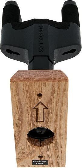Produktbild Hercules USP10WB Ukulelenwandhalter mit Holzplatte natural (Ukulele)