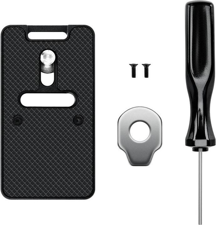 Produktbild JJC CP AT1 Arca Swiss Quick Release Plate with AirTag slot (Stativ Schnellwechselplatte)