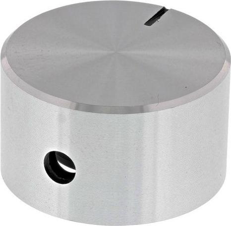Produktbild RS PRO Alu-Drehknopf 22mm natur Welle 4mm