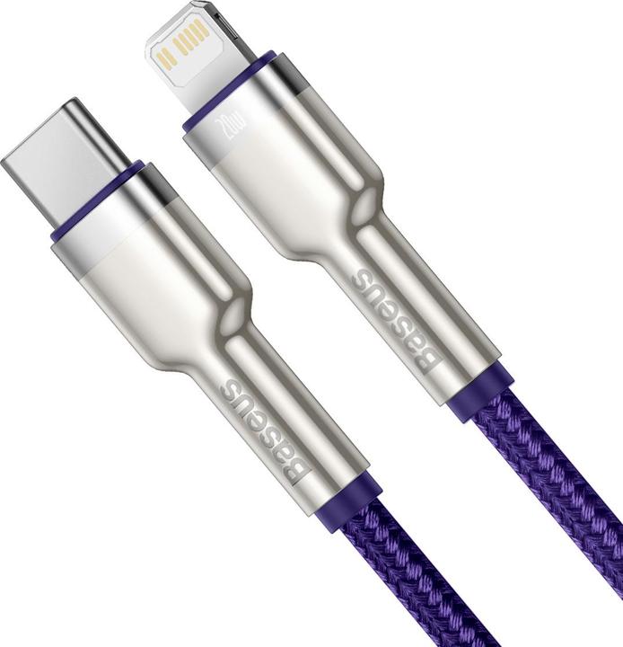 Produktbild Baseus Cafule Series USB-C cable for Lightning, 20W, 2m (purple) (2 m, USB 2.0, 20 W)