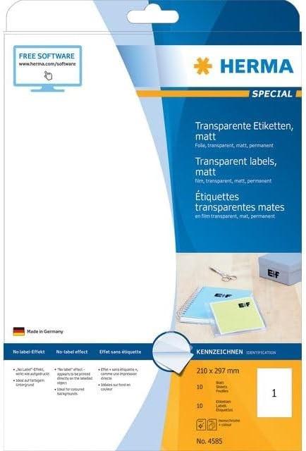 Actual product image HERMA Weatherproof Polyester Film Labels