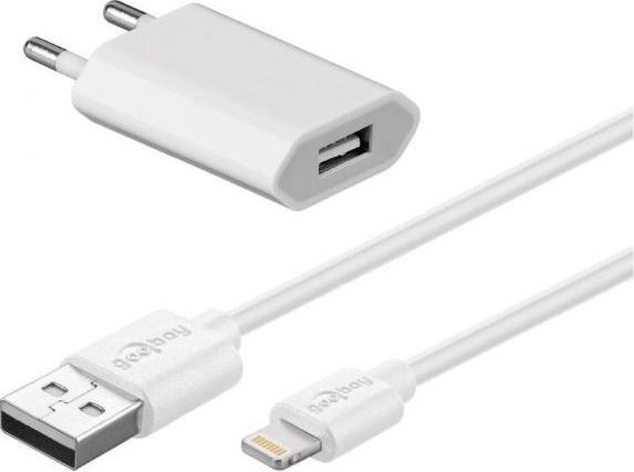 Immagine prodotto Hapena Set di ricarica Apple 5161010511 Adattatore di alimentazione iPhone/iPod con fulmine bianco (5 W)