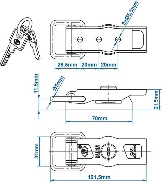 Actual product image ProPlus Eccentric lock SPP ZB-13