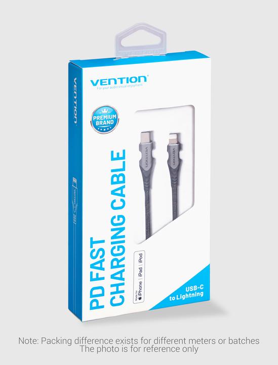 Image du produit Vention USB 2.0C vers Lightning 1.5M avec PD/MFi (1.50 m, USB 2.0)