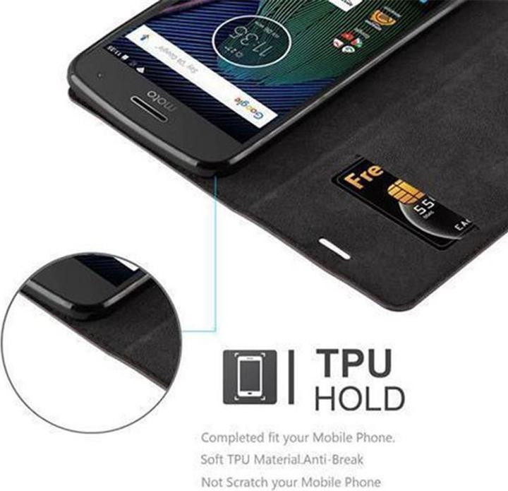 Productafbeelding Cadorabo Boek Onzichtbare Magneethoes (Motorola Moto G5)
