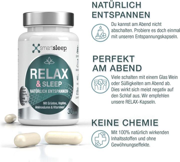 Actual product image Smartsleep Relax & Sleep (1 Piece, Capsules, 60 g)
