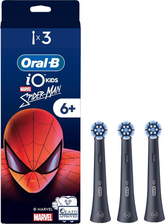 Produktbild Oral-B Oral B - iO Kids 6+ Marvel Spider-Man Electric Toothbrush Head - Black - 3 (3x)