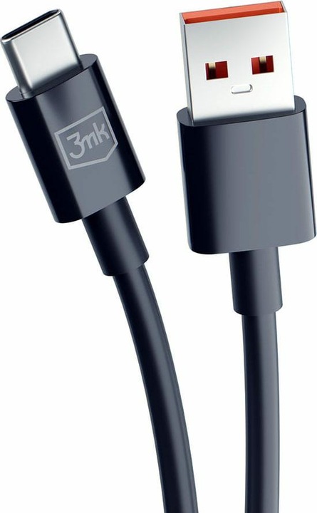 Actual product image 3MK Hyper Cable USB-A - USB-C 1.2m 5A Czarny/Black (1.20 m)