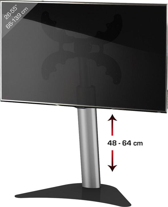 Productafbeelding VCM TV-standaard Coscal Mini zwart zilver (64", 30 kg)