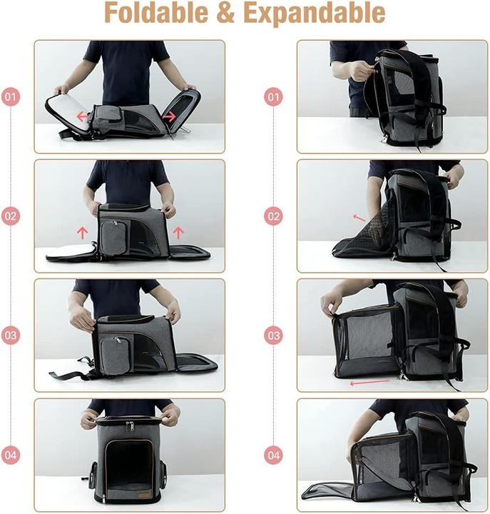 Immagine prodotto Lekesky Transportrucksack (Gatto, Animaletto, Cane, Pieghevole, Traspirante, Lavabile)