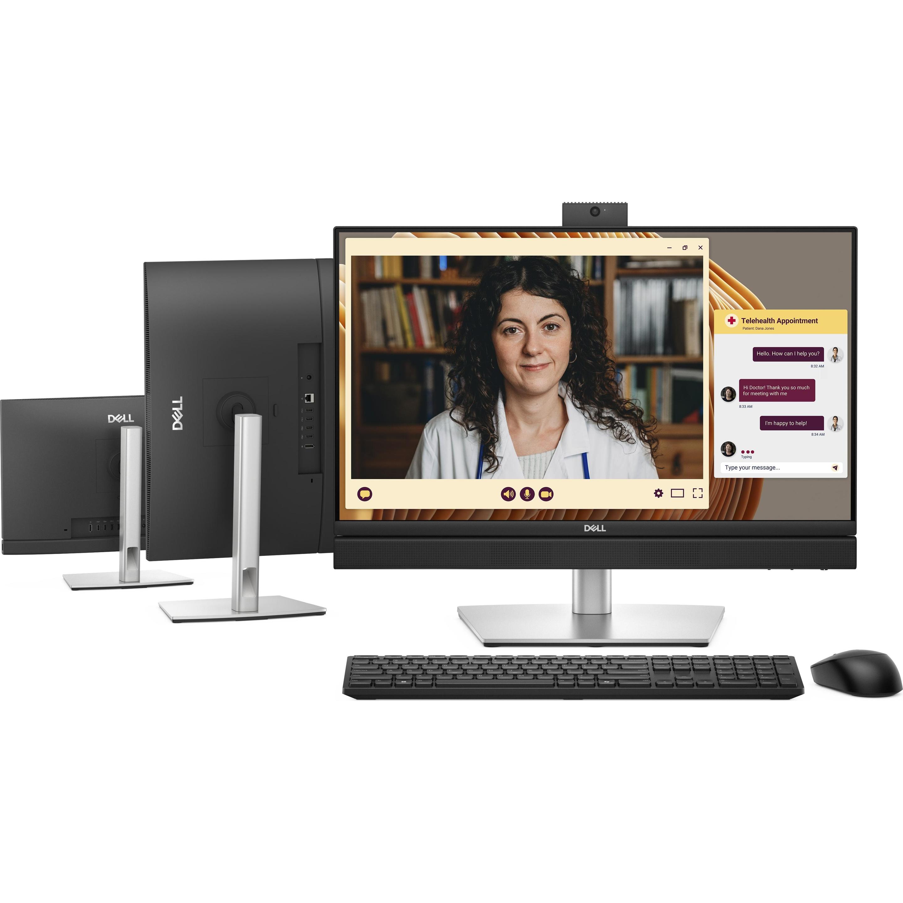 Dell AIO.QC24251-89/MDHN9 Pro 24 All-in-One QC24251 (512 GB, 16 GB, Intel Core i5-14500T), PC, Schwa