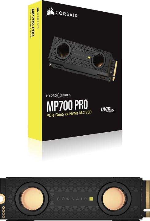 Actual product image Corsair MP700 PRO Hydro X Series (2000 GB, M.2 2280)